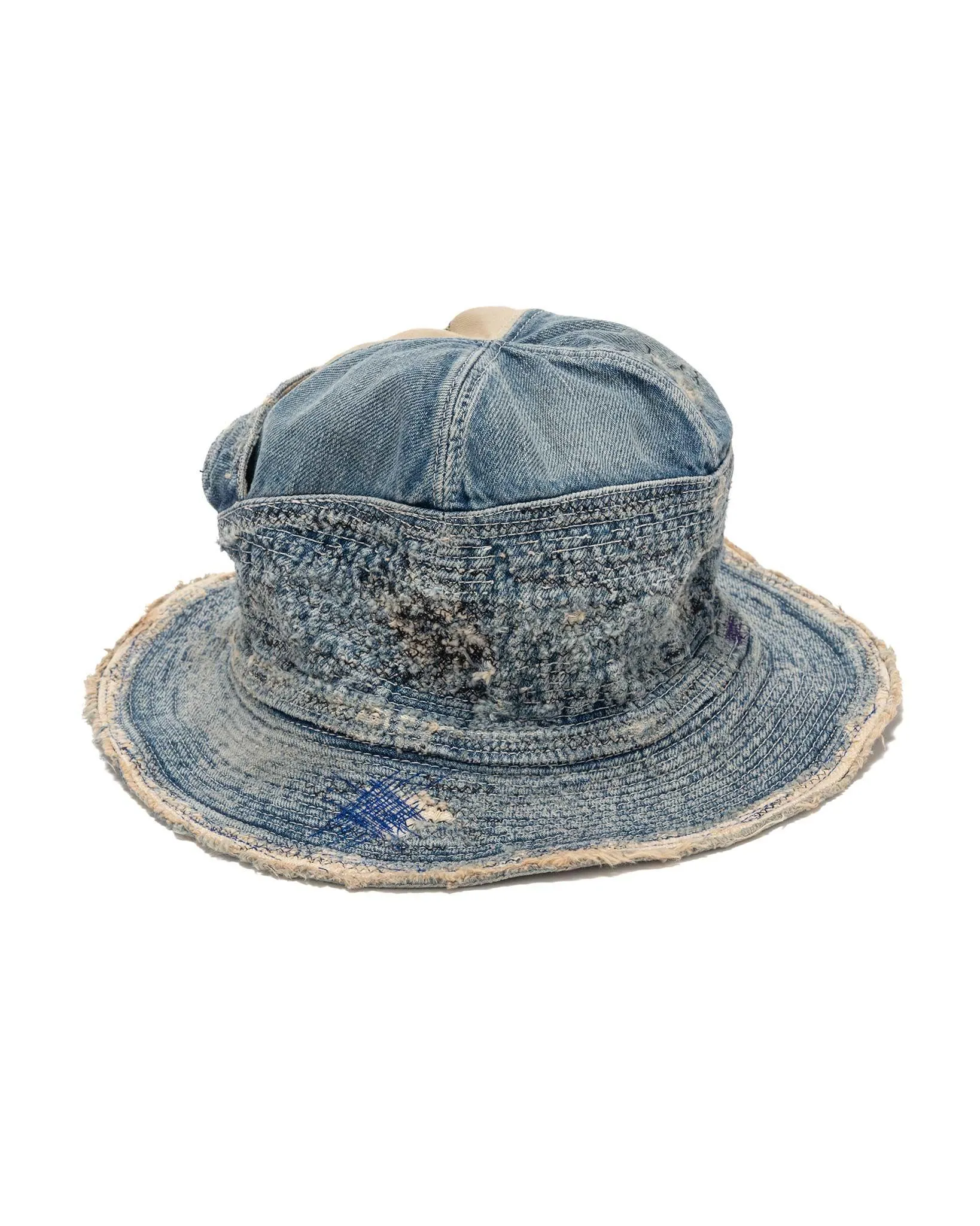 11.5oz Denim THE OLD MAN AND THE SEA Hat (CRASH Remake) Indigo