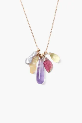 14k Amethyst Mix Kaleidoscope Necklace