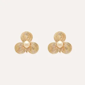 18K Large Petal Earrings