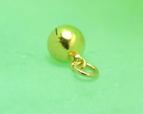 22k 22ct Solid Gold ROUND BALL FINDINGS bead sphere spacer charm pendant clasp