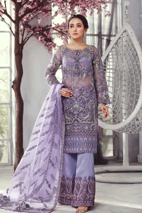 3-Pc Charizma Unstitched Formal Chiffon Collection DJ22-10