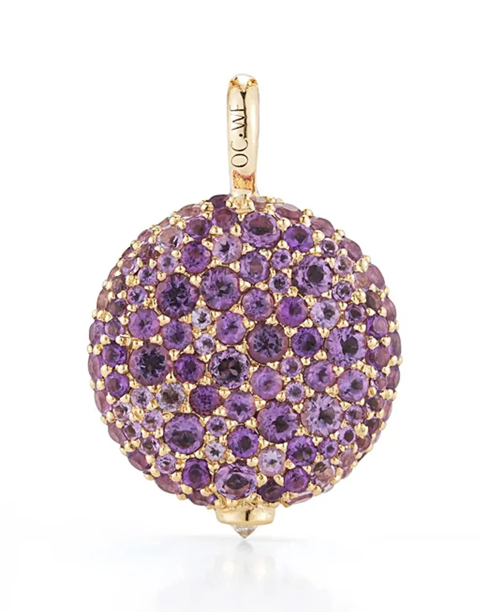 Amethyst Chantecaille Pebble Locket Pendant