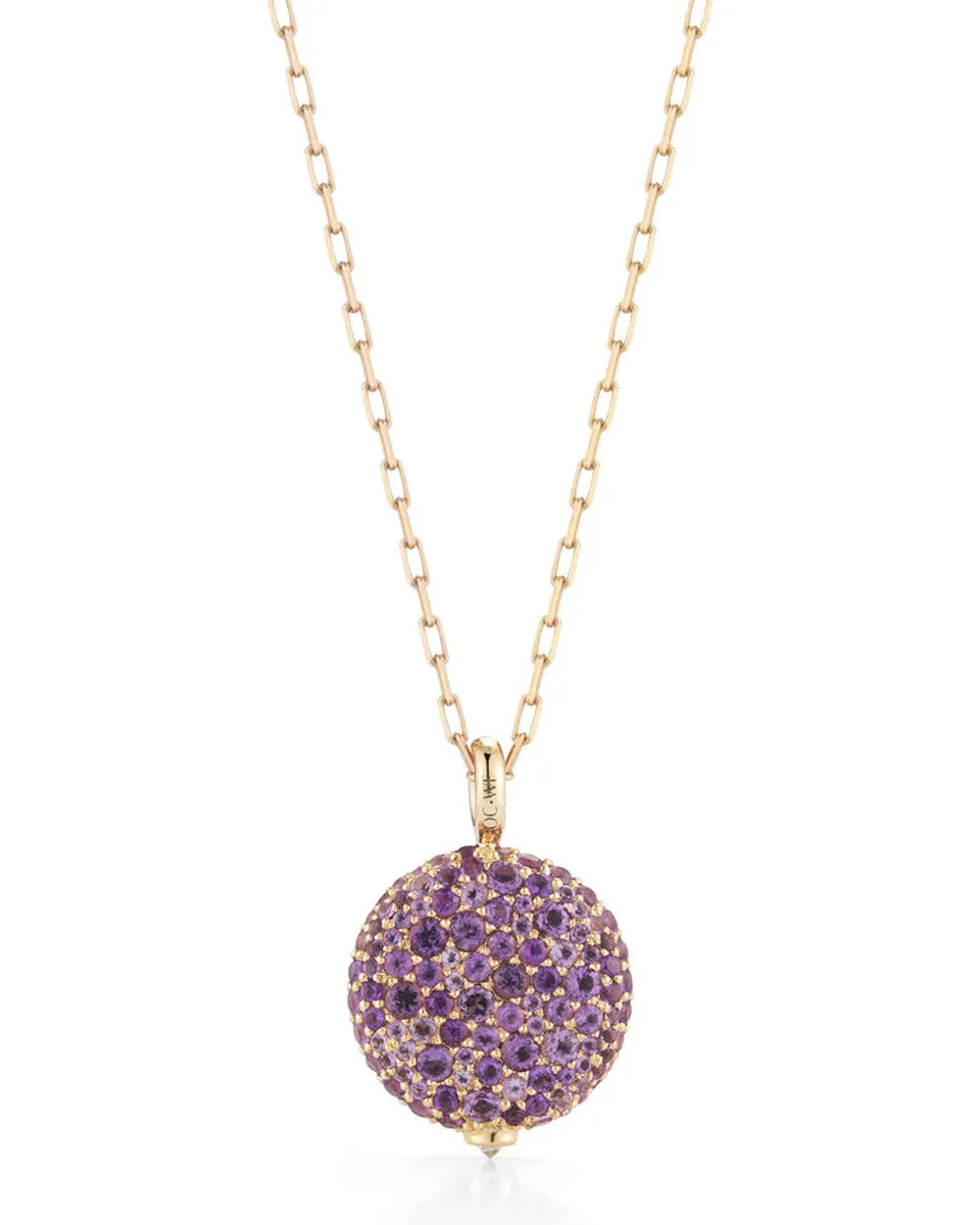 Amethyst Chantecaille Pebble Locket Pendant