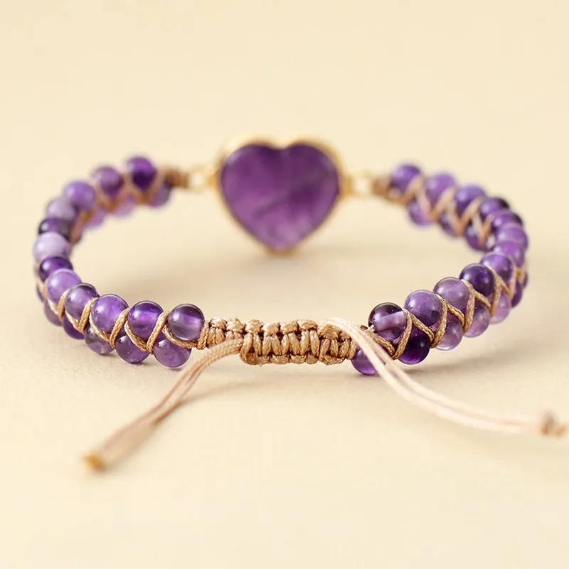 Amethyst Love Bracelet