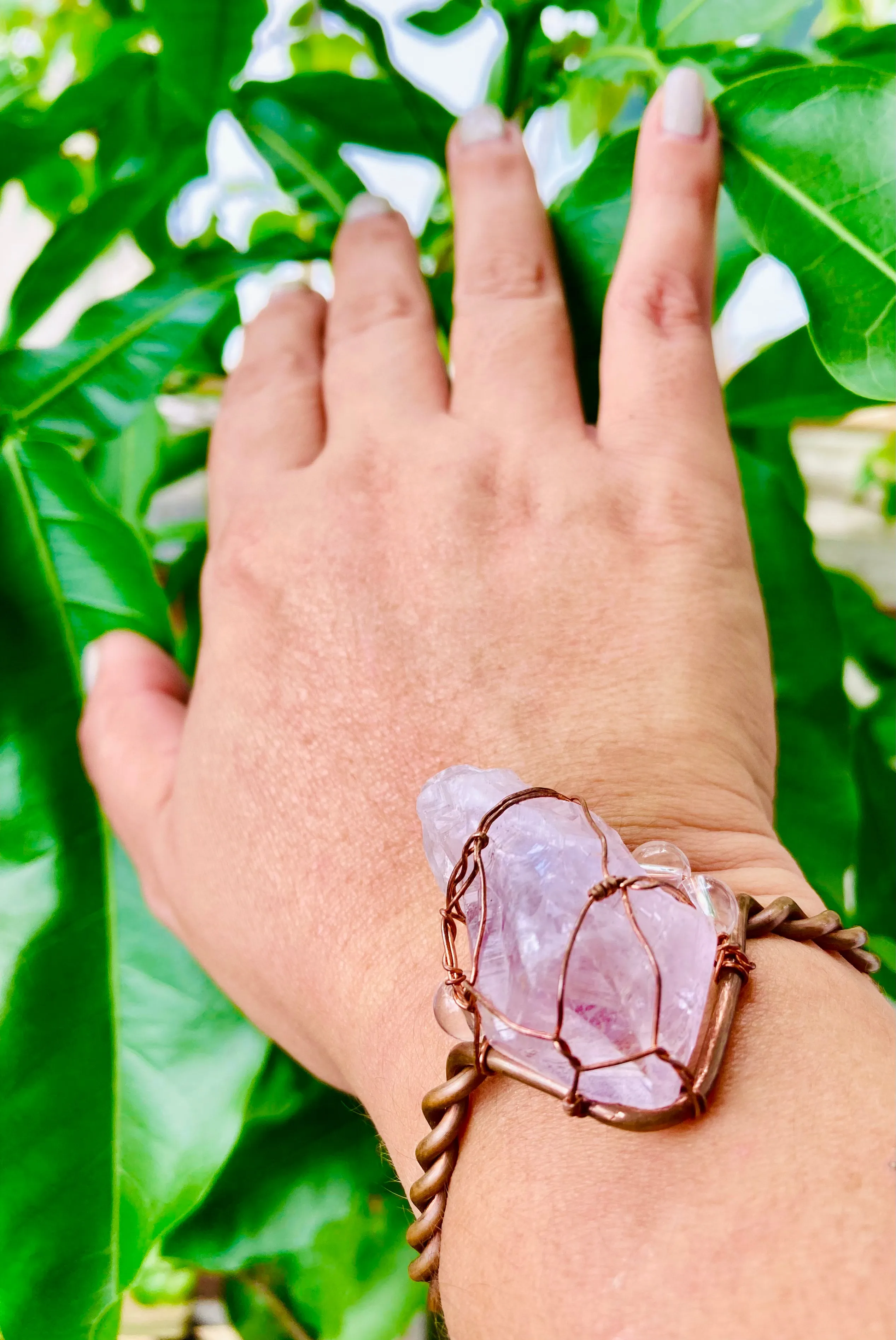 Amethyst Power Cuff