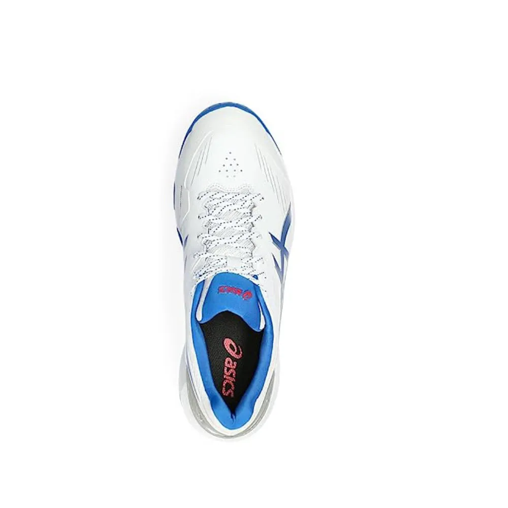 ASICS Men's 350 Not Out FF Cricket Shoe (White/Tuna Blue)