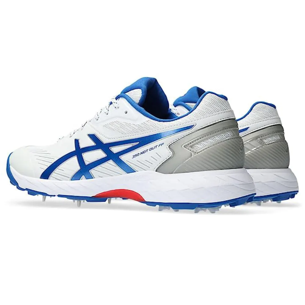 ASICS Men's 350 Not Out FF Cricket Shoe (White/Tuna Blue)