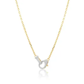 Big Diamond Clasp Necklace