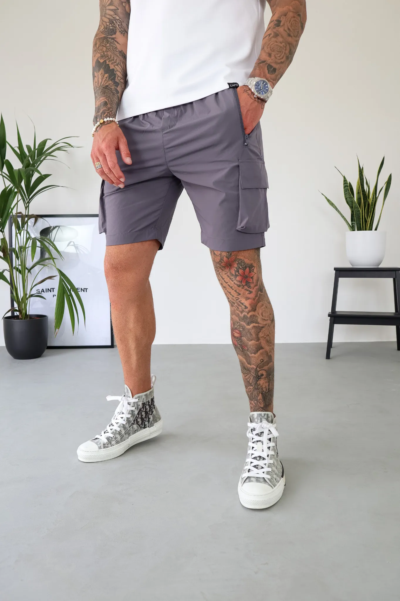 Capo LIGHTWEIGHT Cargo Short - Dark Grey