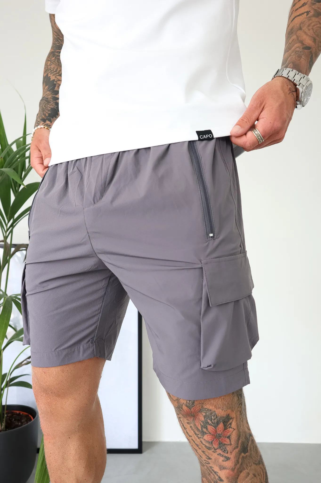 Capo LIGHTWEIGHT Cargo Short - Dark Grey