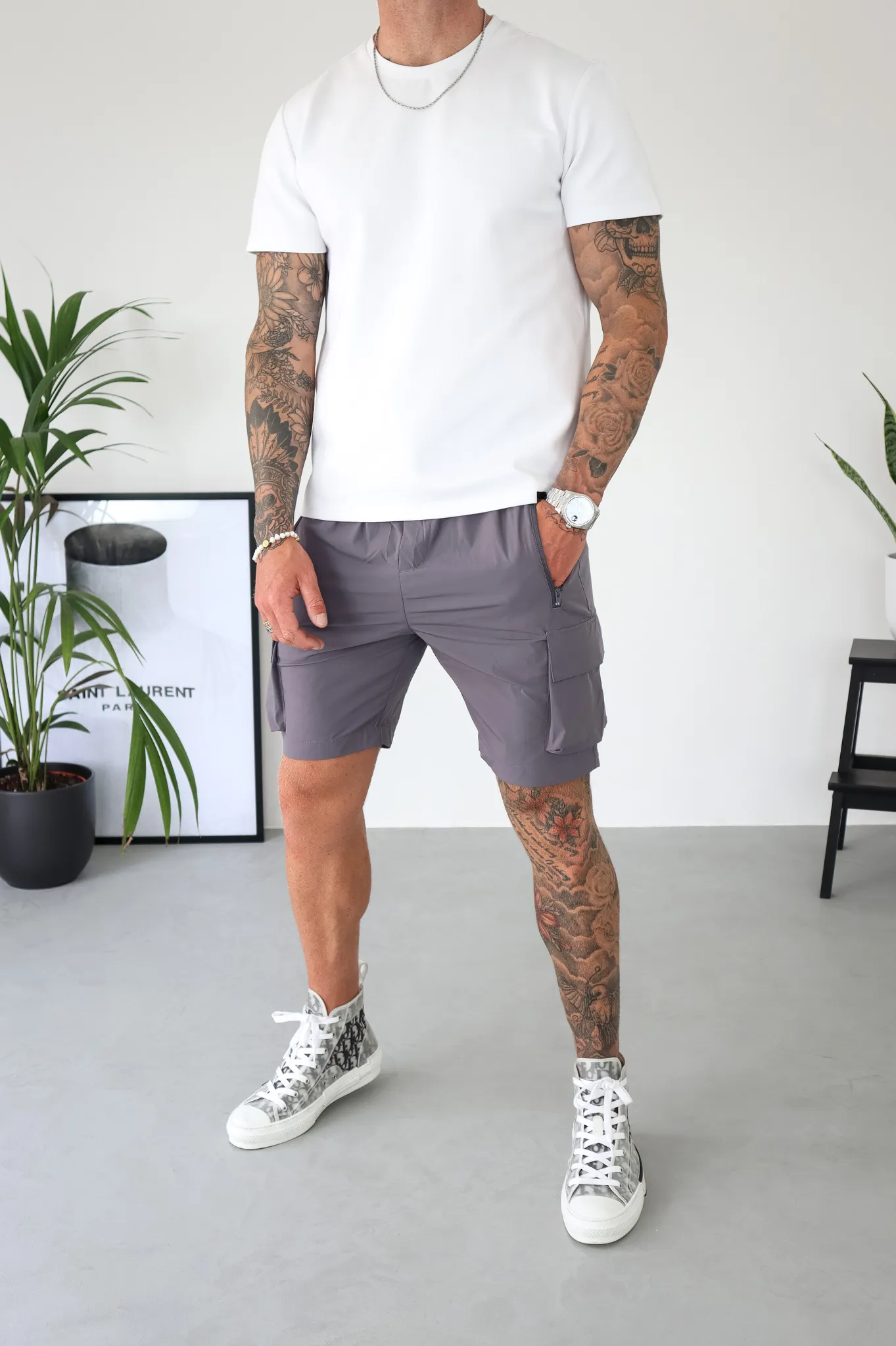 Capo LIGHTWEIGHT Cargo Short - Dark Grey