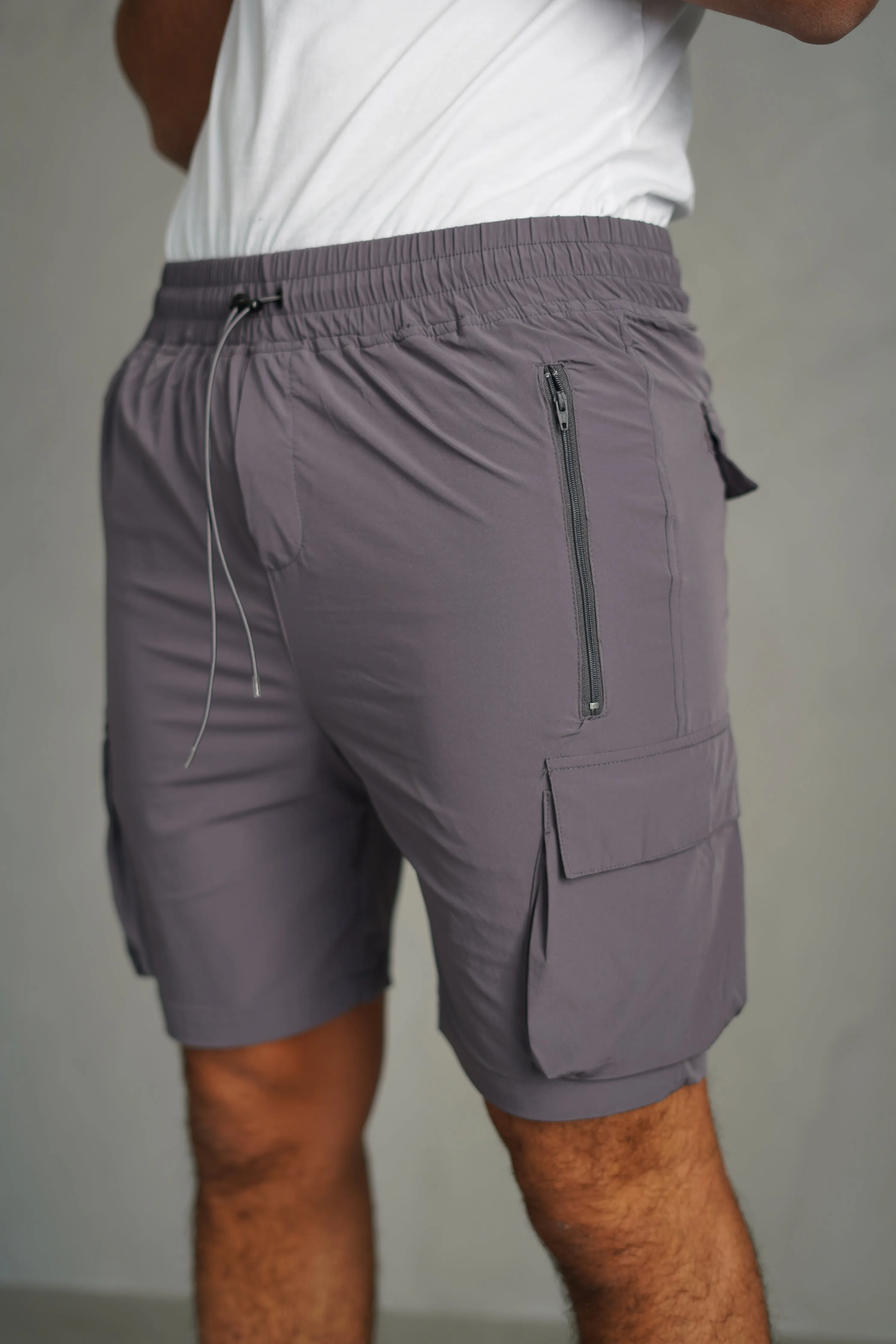 Capo LIGHTWEIGHT Cargo Short - Dark Grey