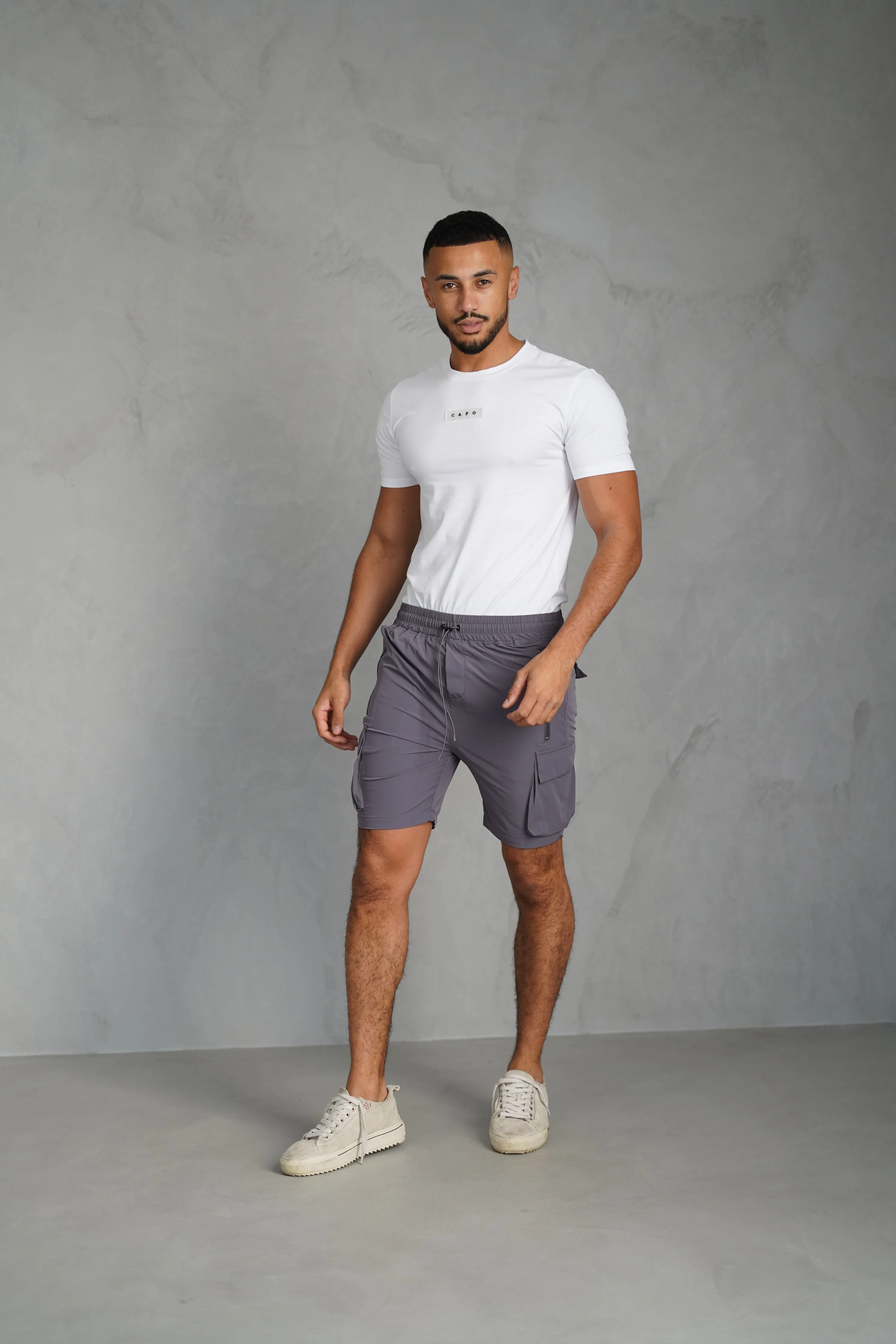 Capo LIGHTWEIGHT Cargo Short - Dark Grey