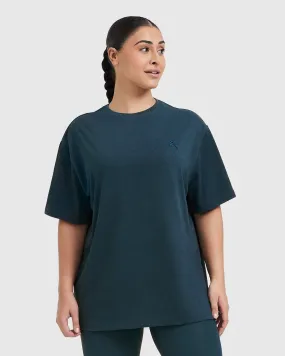 Classic Oversized Lightweight T-Shirt | Oil Blue