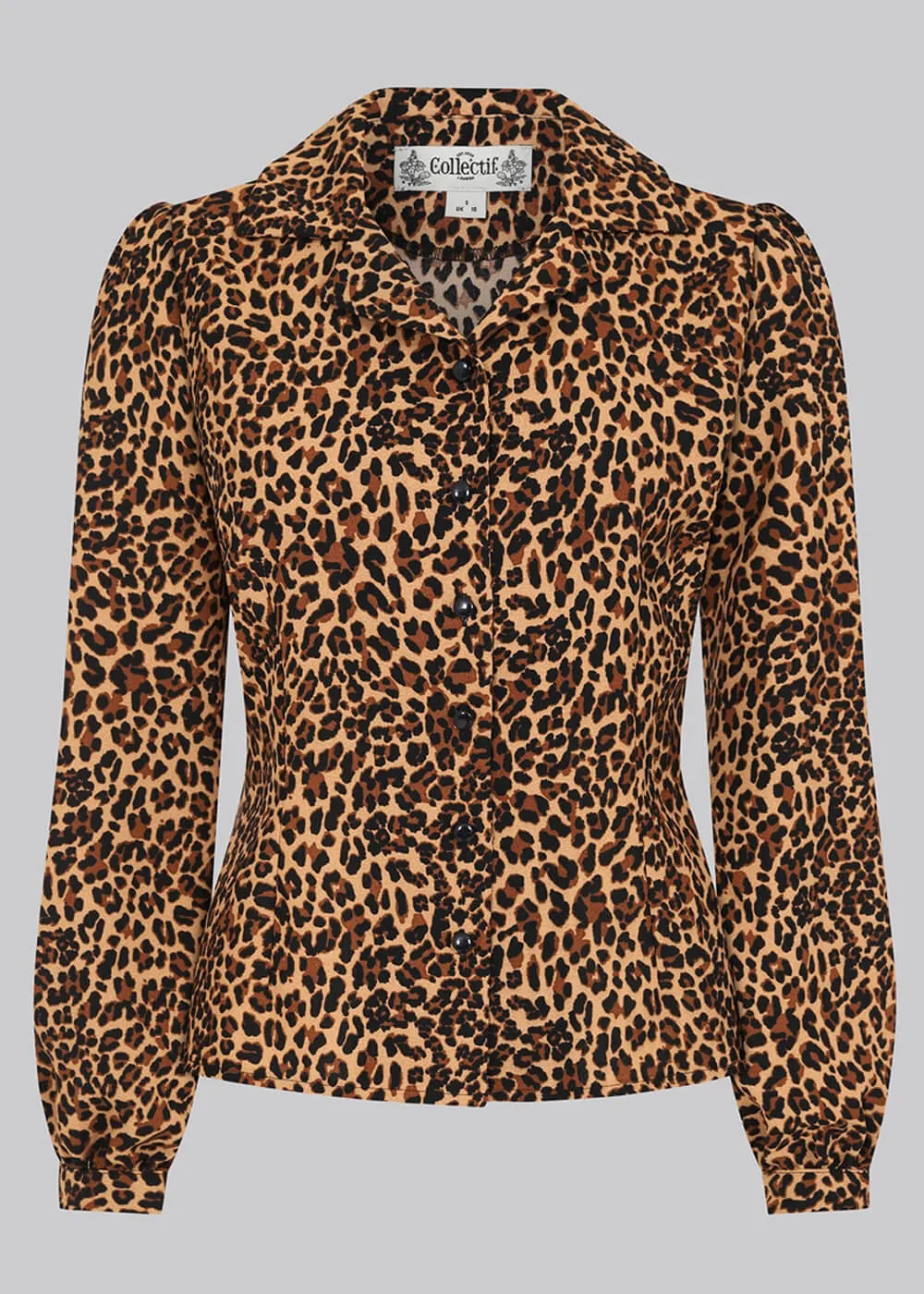 Collectif Jerry Leo 40's Blouse Leopard