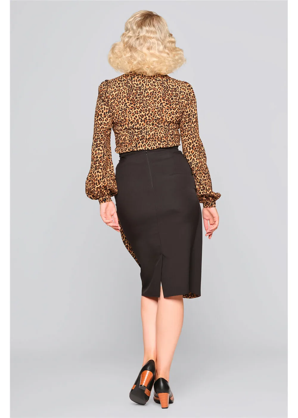 Collectif Jerry Leo 40's Blouse Leopard