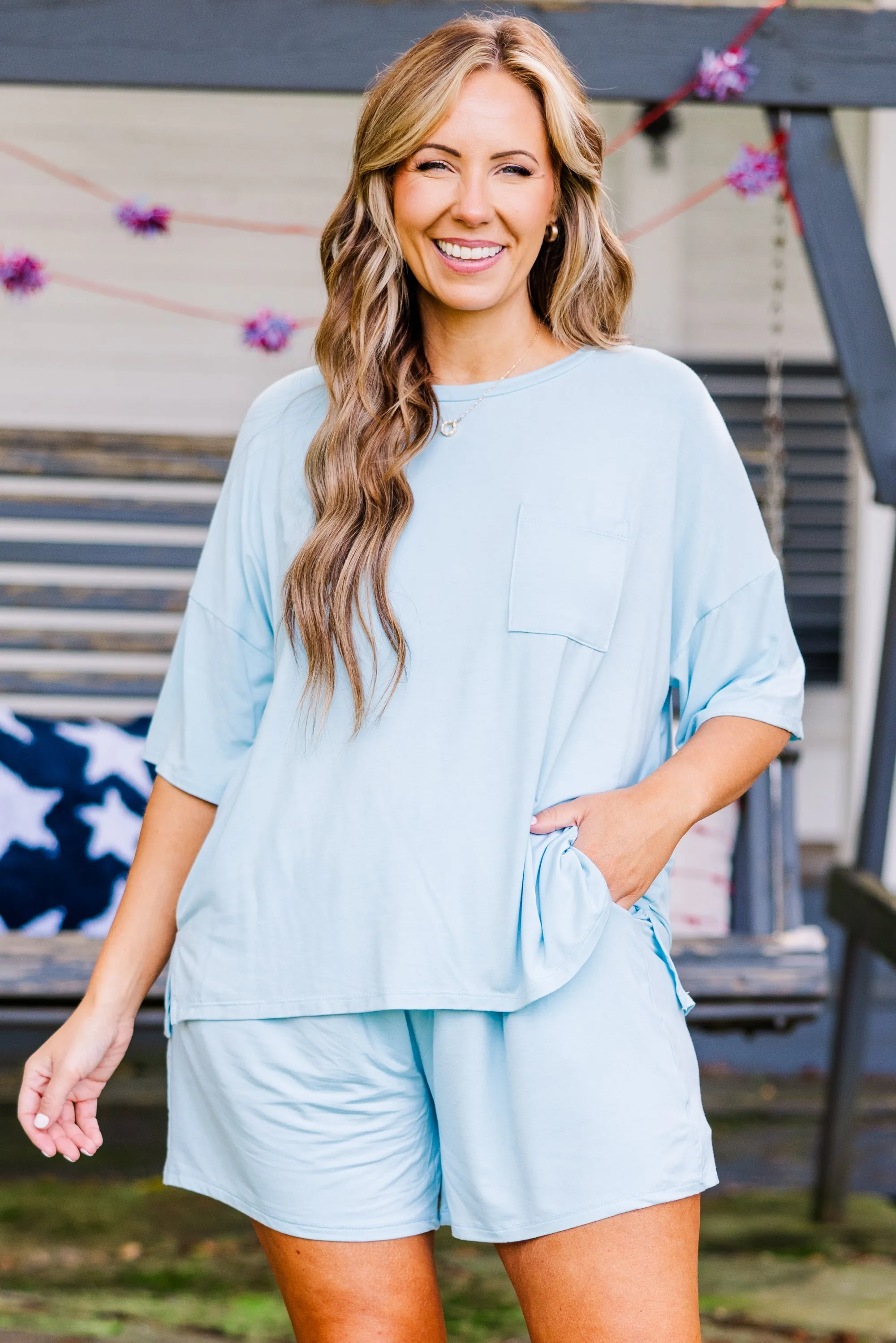 Cozy Summer Set, Sky Blue