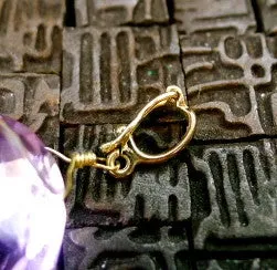 Dominique Cohen Large Amethyst Enhancer Charm Pendant in 18K Yellow Gold