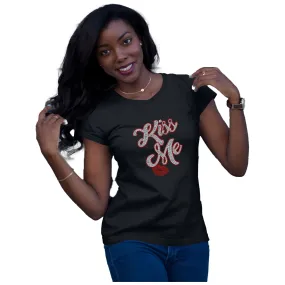 Kiss Me Rhinestone Valentines T-Shirt