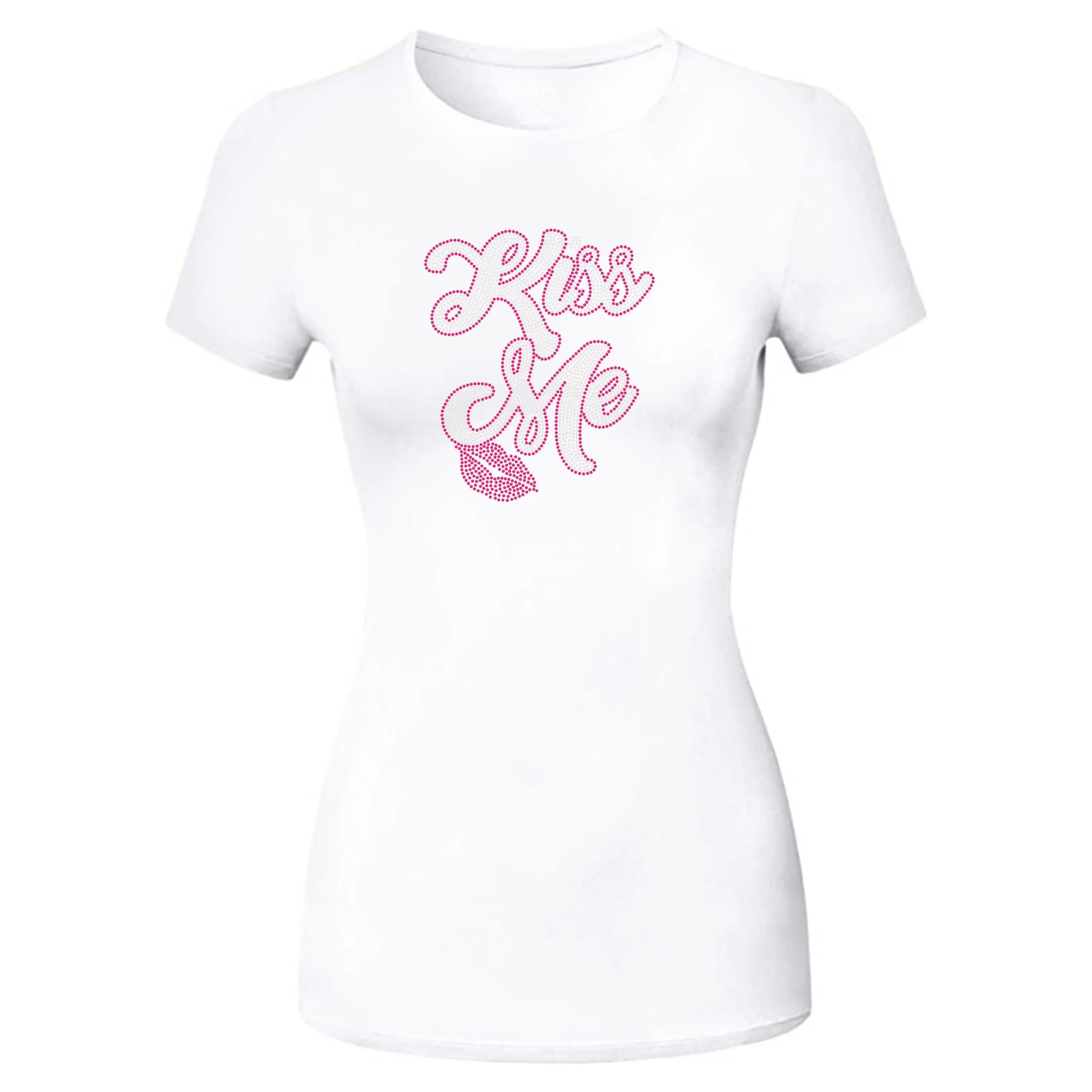 Kiss Me Rhinestone Valentines T-Shirt