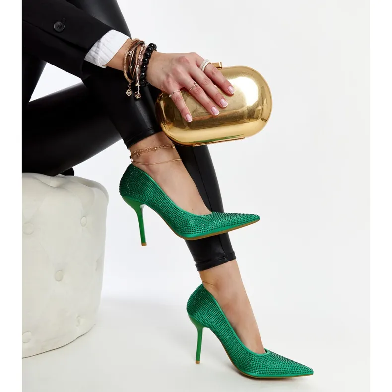 Liena green high heels