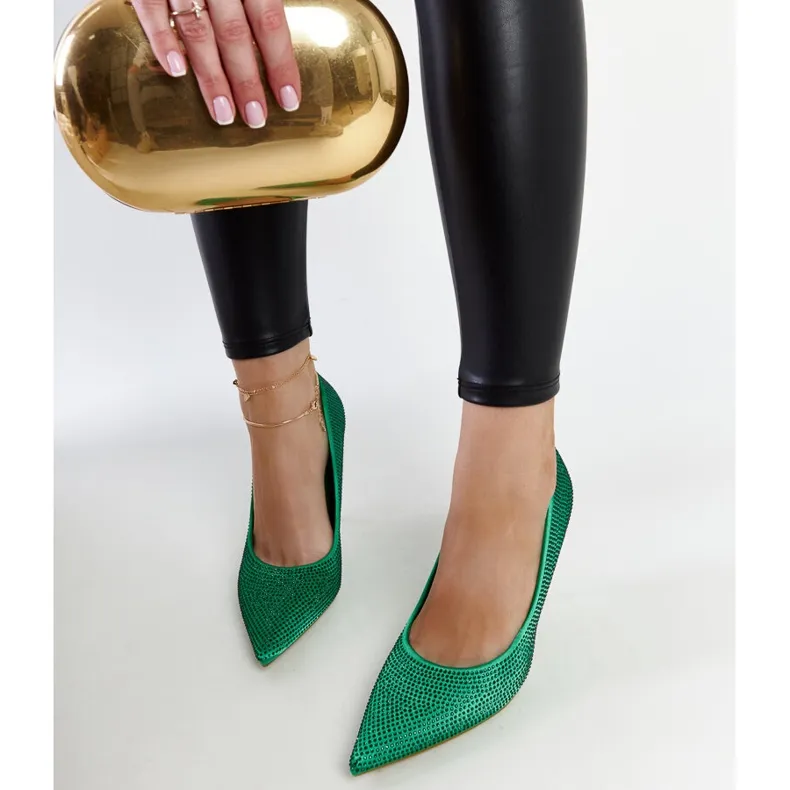 Liena green high heels