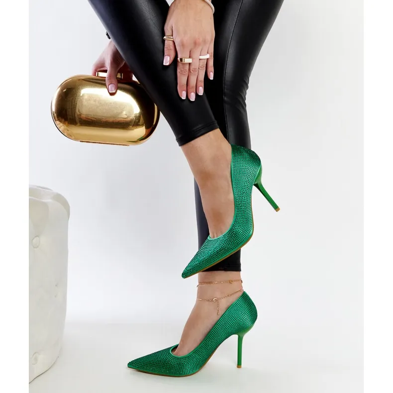 Liena green high heels