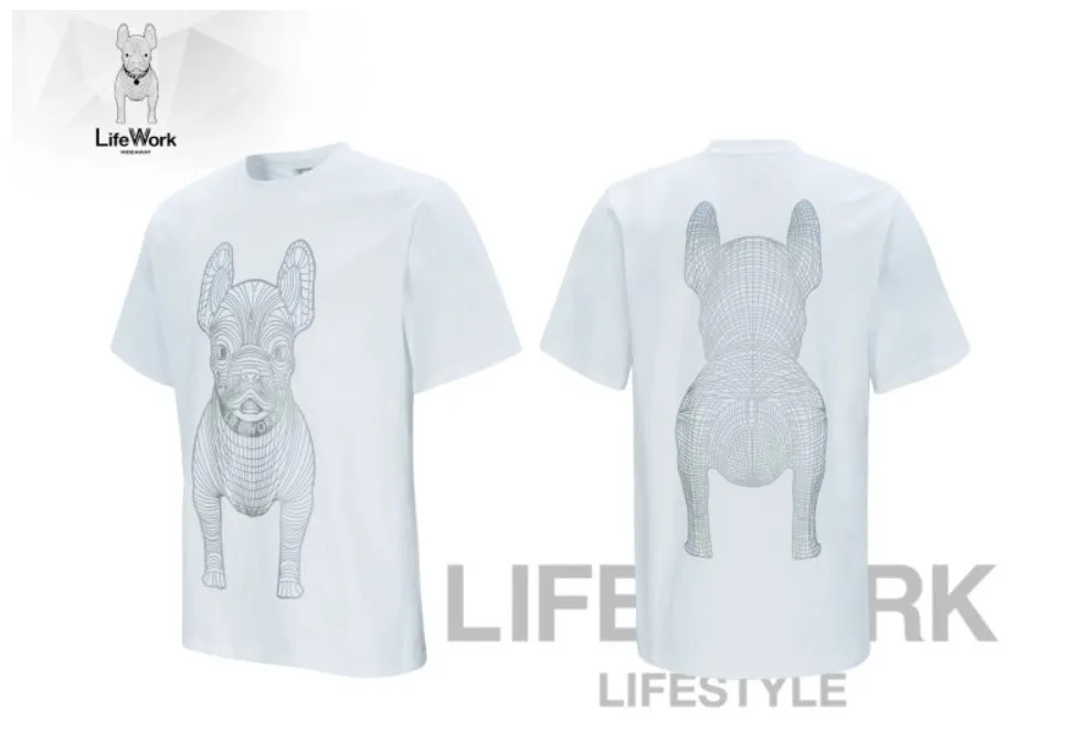 Life Work  |Street Style U-Neck Cotton Short Sleeves Oversized Logo