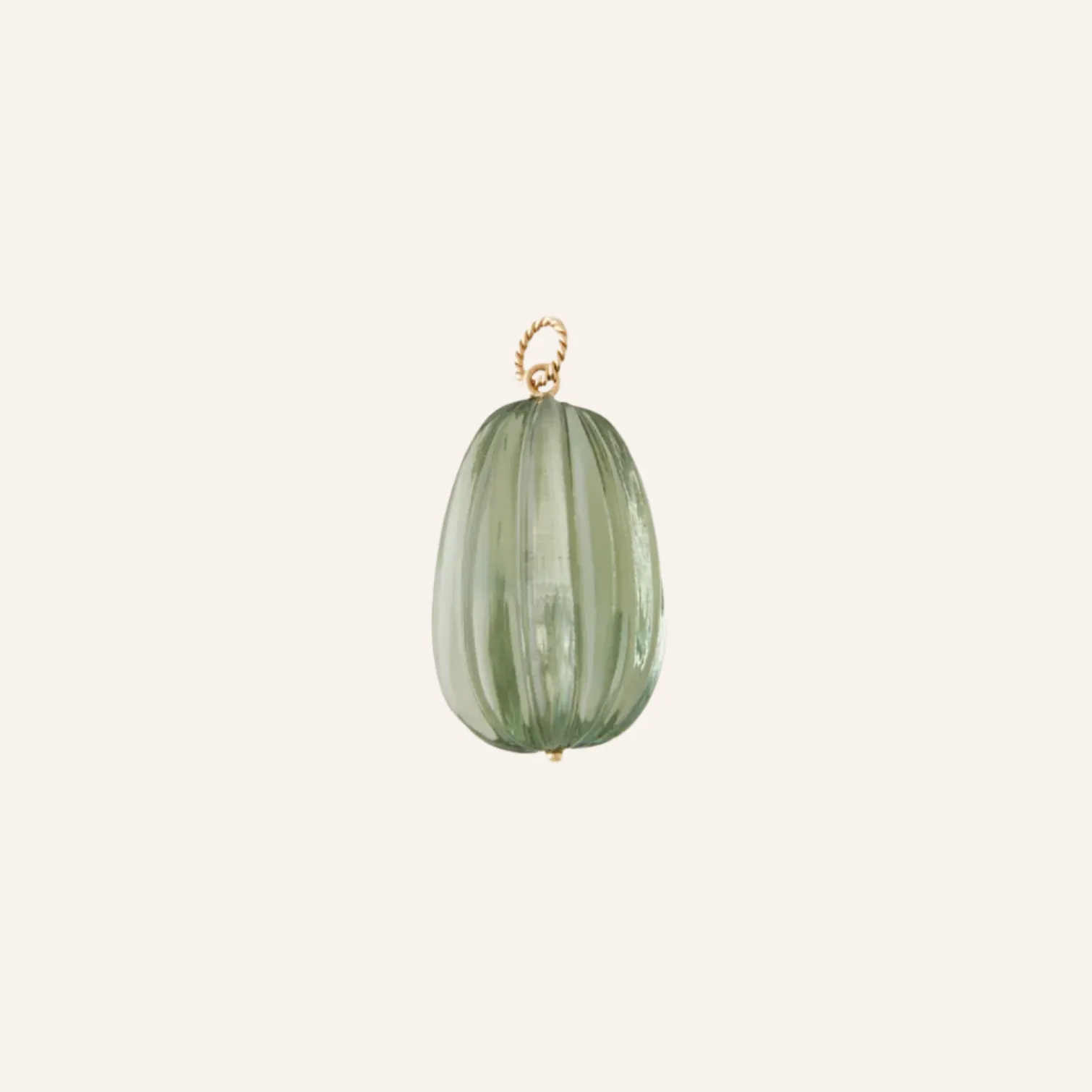 Melon Green Amethyst Charm