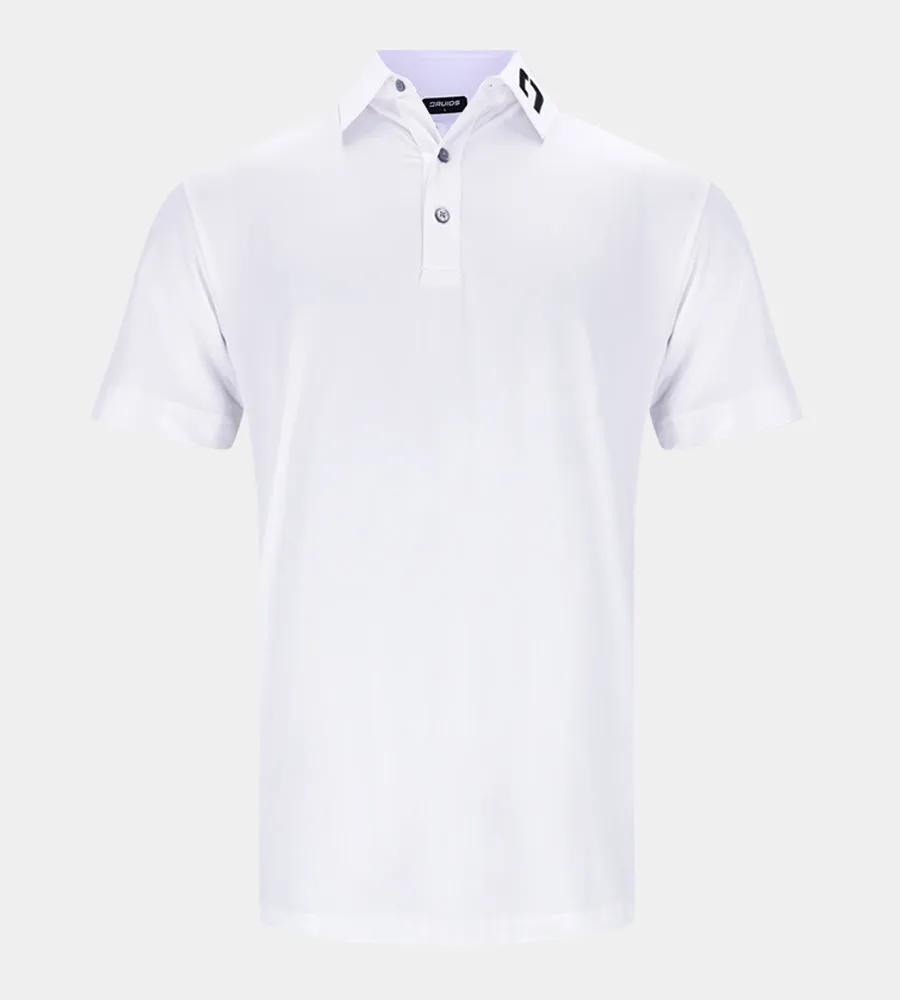 MENS PERFORMANCE GOLF POLO - WHITE