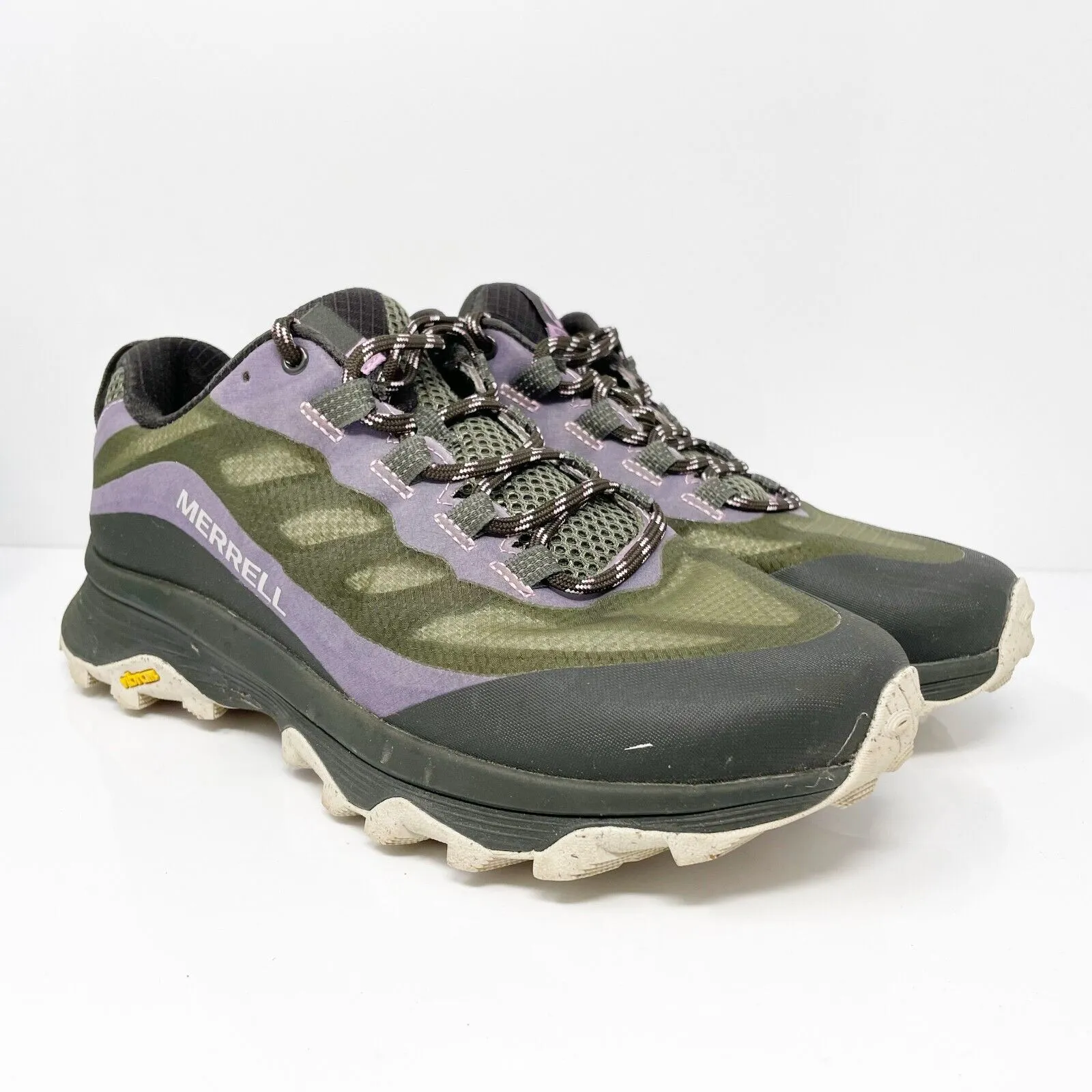 Merrell Womens Moab Speed J135408 Green Hiking Shoes Sneakers Size 8