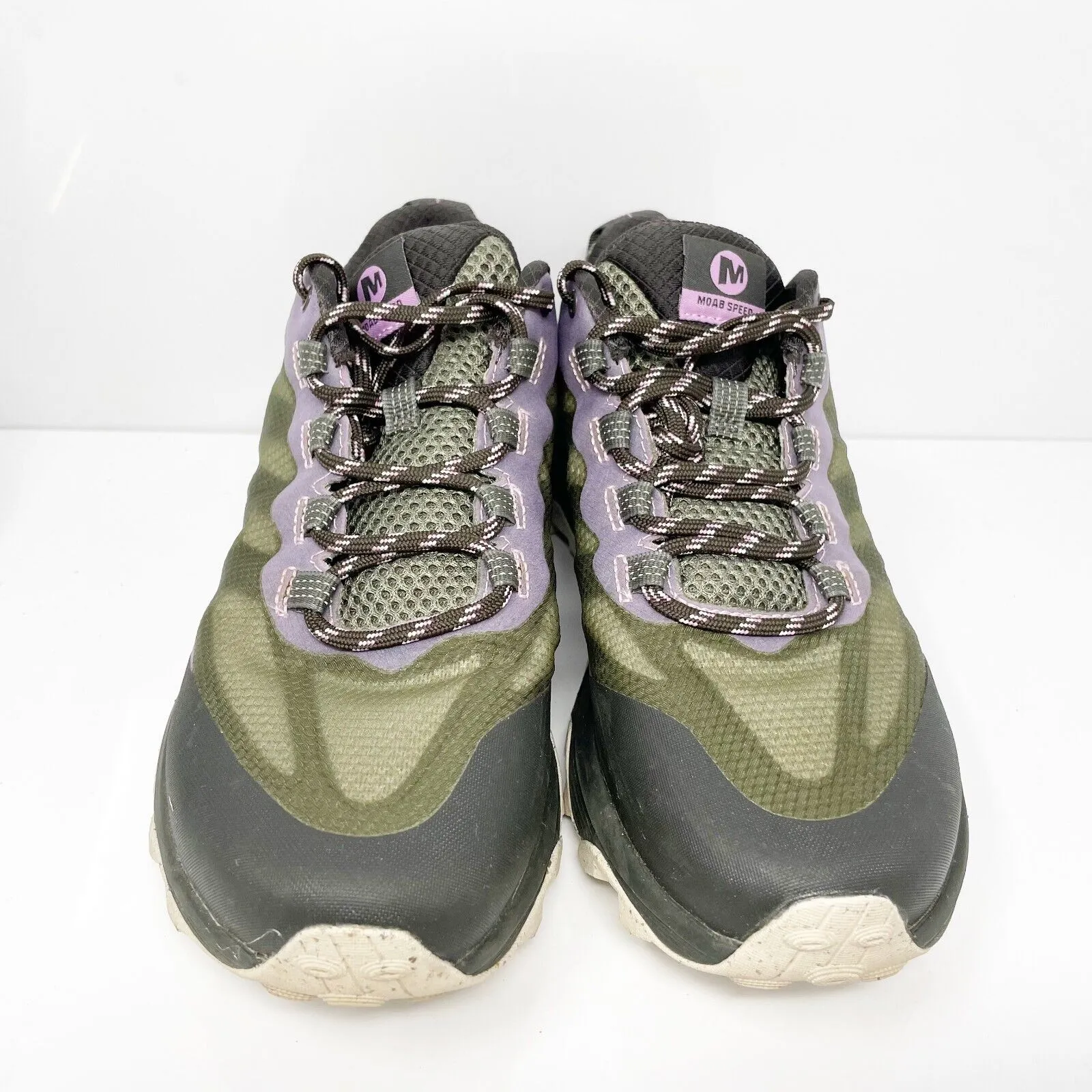 Merrell Womens Moab Speed J135408 Green Hiking Shoes Sneakers Size 8