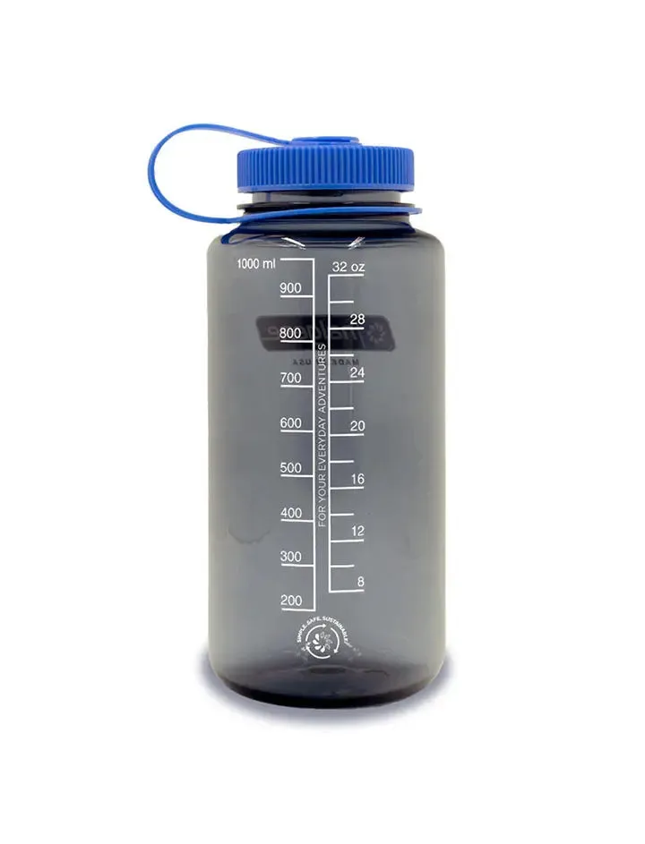 Nalgene Wide Mouth 1L Tritan Sustain Bottle Gray