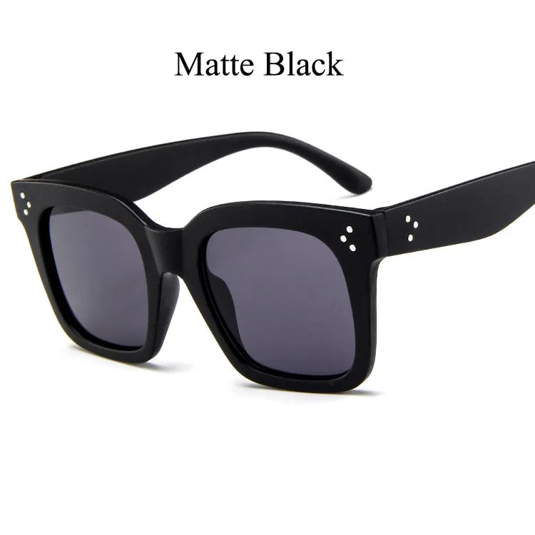 New Square Sunglasses Women Brand Designer Retro Mirror