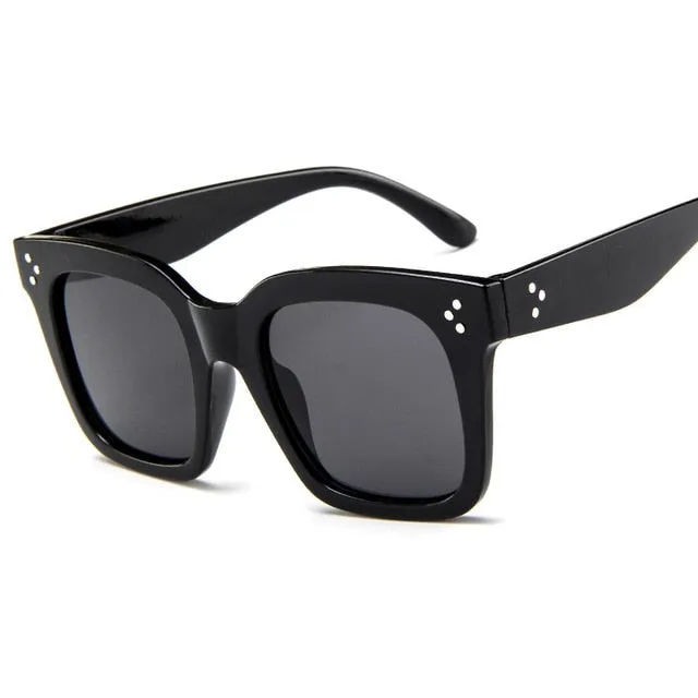 New Square Sunglasses Women Brand Designer Retro Mirror