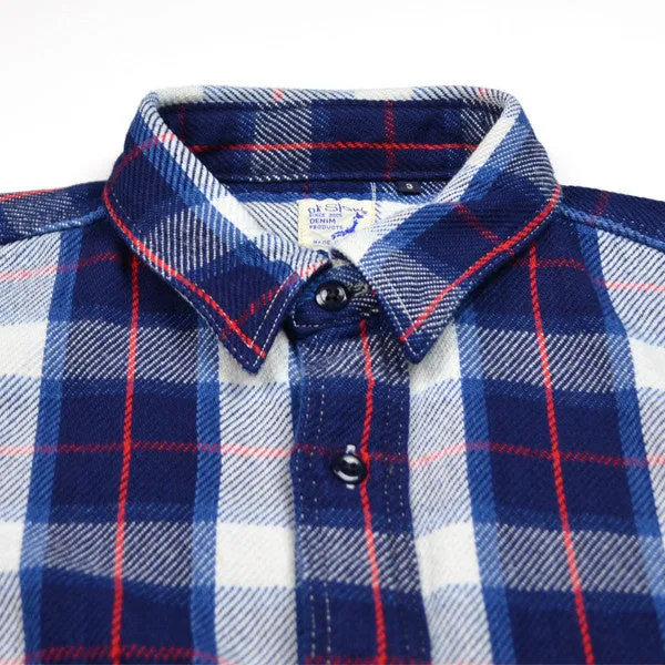 orSlow - 70s Work Shirt - Indigo Check