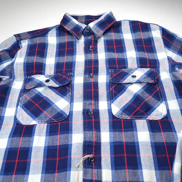 orSlow - 70s Work Shirt - Indigo Check