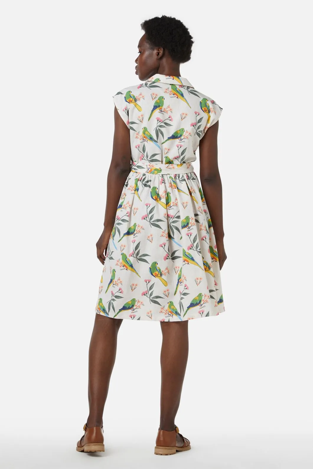 Parrot Shirt Dress