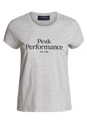 Peak Performance Women Essential Logo Tee Grey