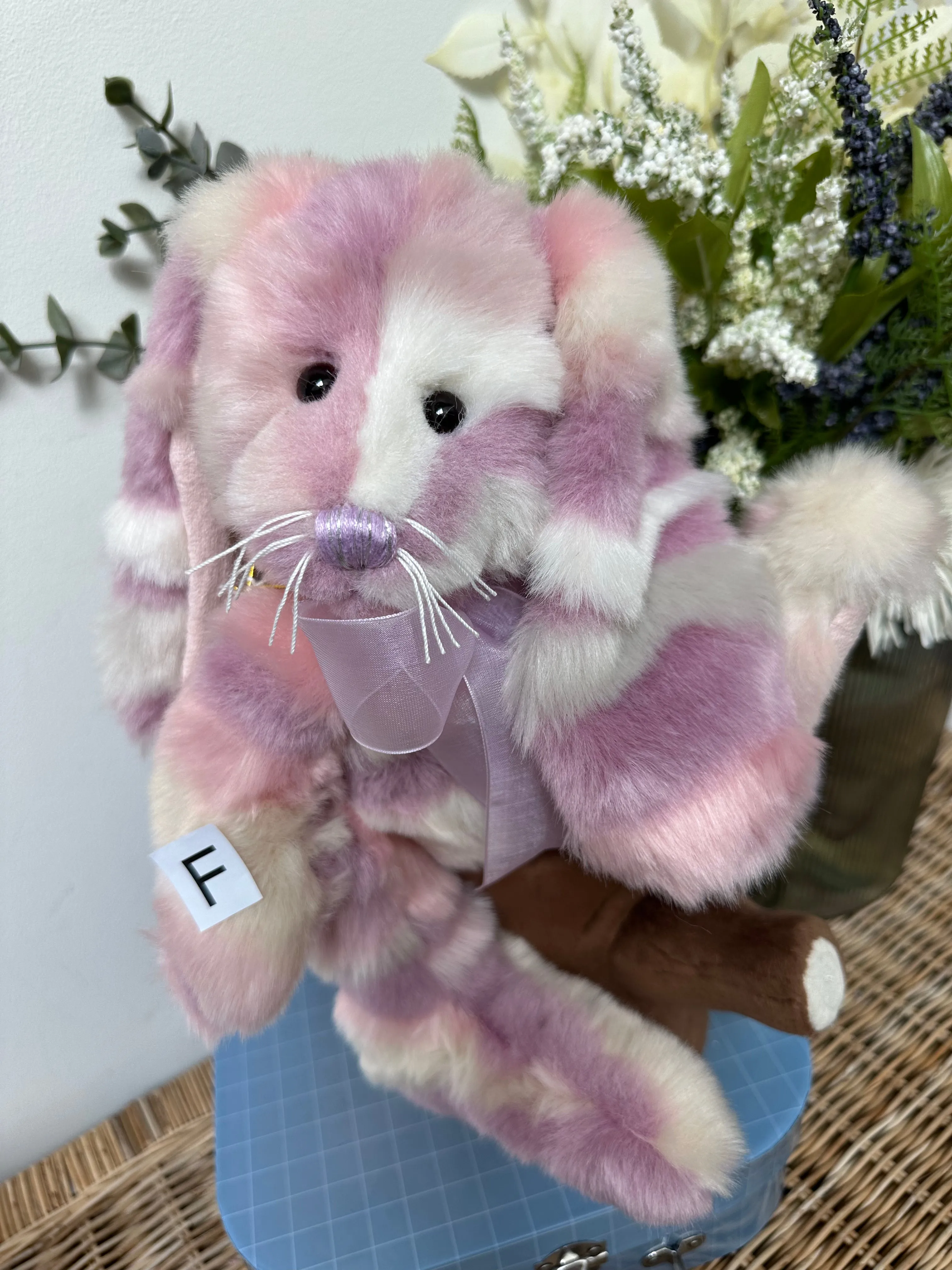 Pink Tulip Charlie Bears 2024 Plush Collection Bunny Rabbit