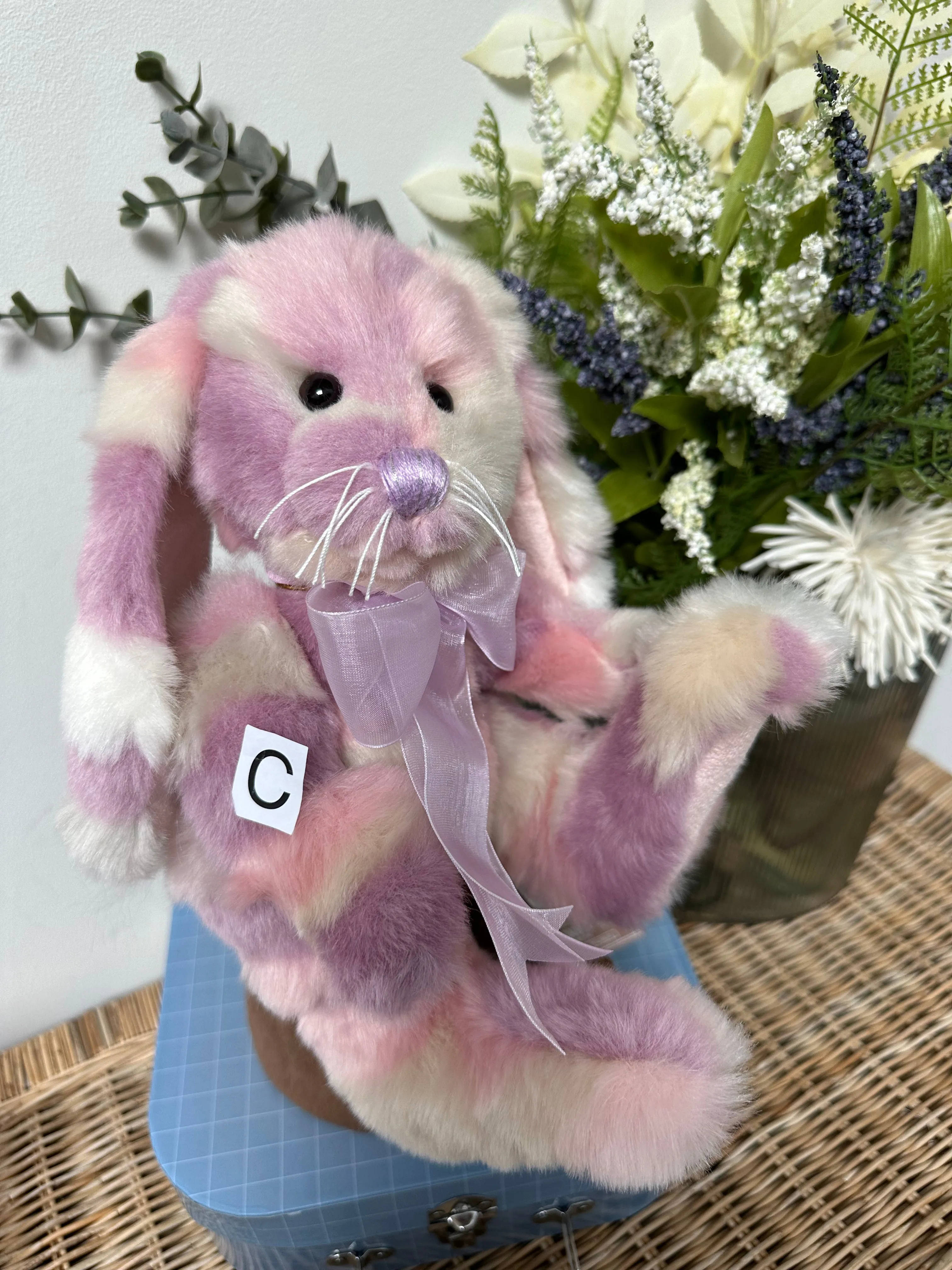 Pink Tulip Charlie Bears 2024 Plush Collection Bunny Rabbit