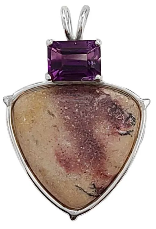 Pixie Rhyolite with Emerald Cut Amethyst Special 2