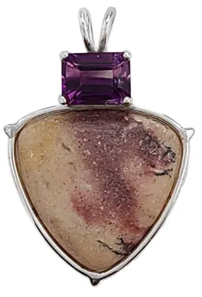 Pixie Rhyolite with Emerald Cut Amethyst Special 2