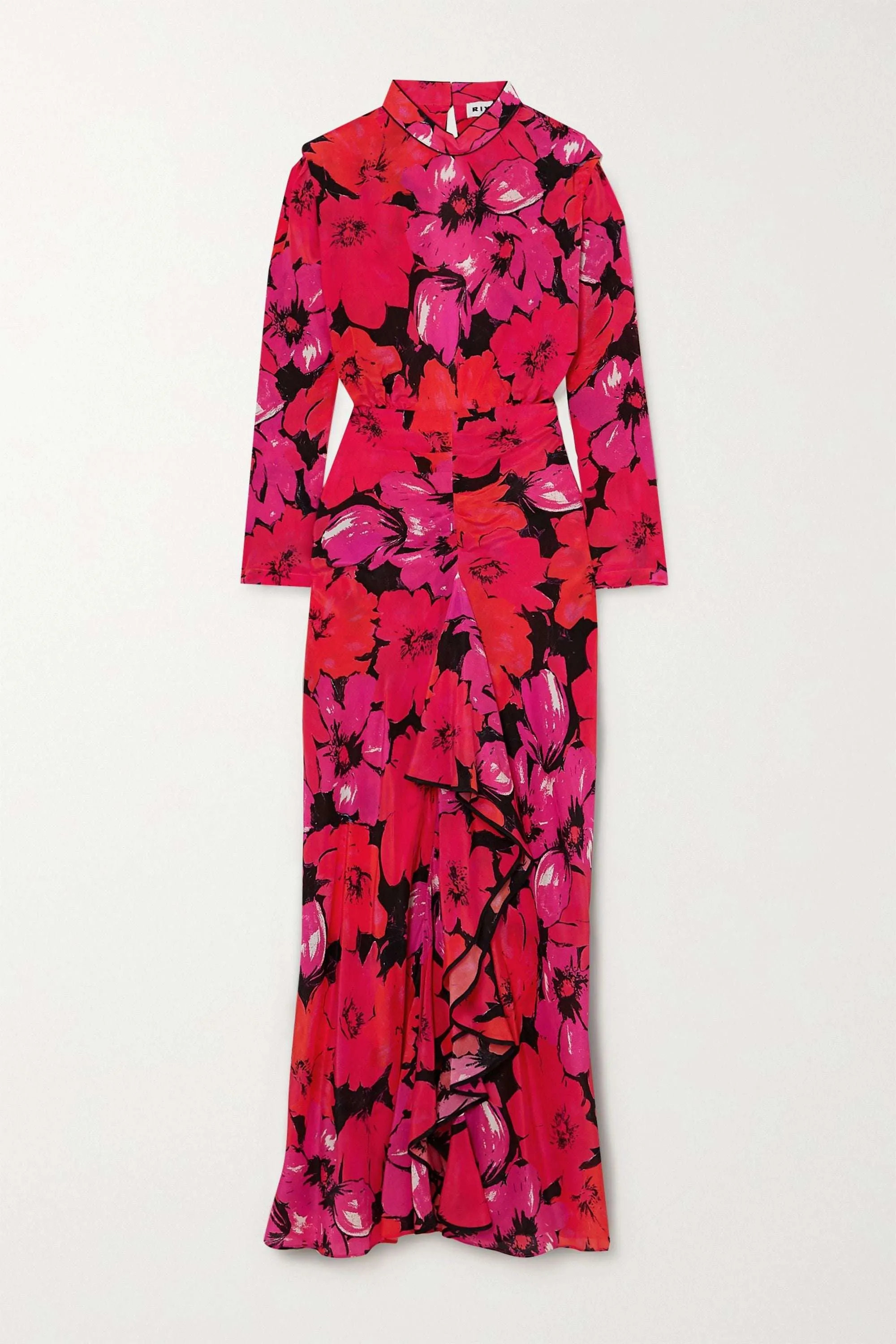 RIXO Dani Open Back Silk Dress (Pink) - RRP $609