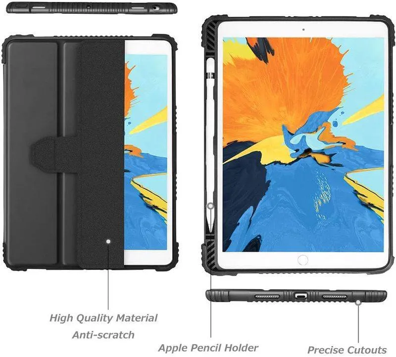 Rugged Smart Cover Kratos Case for iPad 10.2(9th/8th/7th Gen)