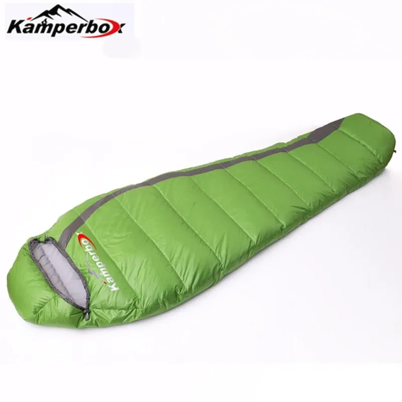 Sac de couchage ultralight à 80% de duvet canard blanc 0°C / -7°C 900g Kamperbox - Cosy series