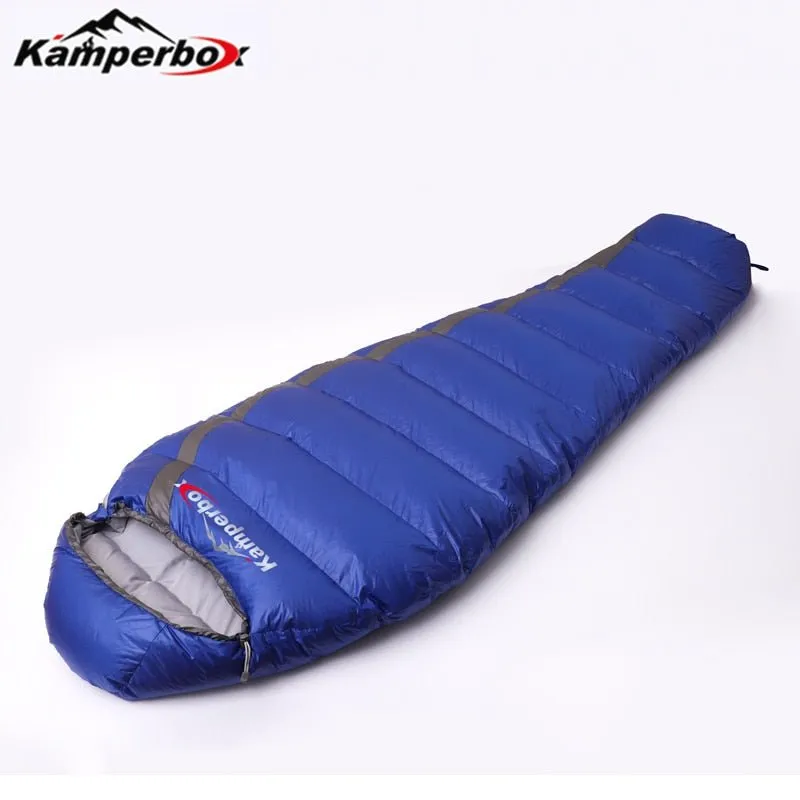 Sac de couchage ultralight à 80% de duvet canard blanc 0°C / -7°C 900g Kamperbox - Cosy series