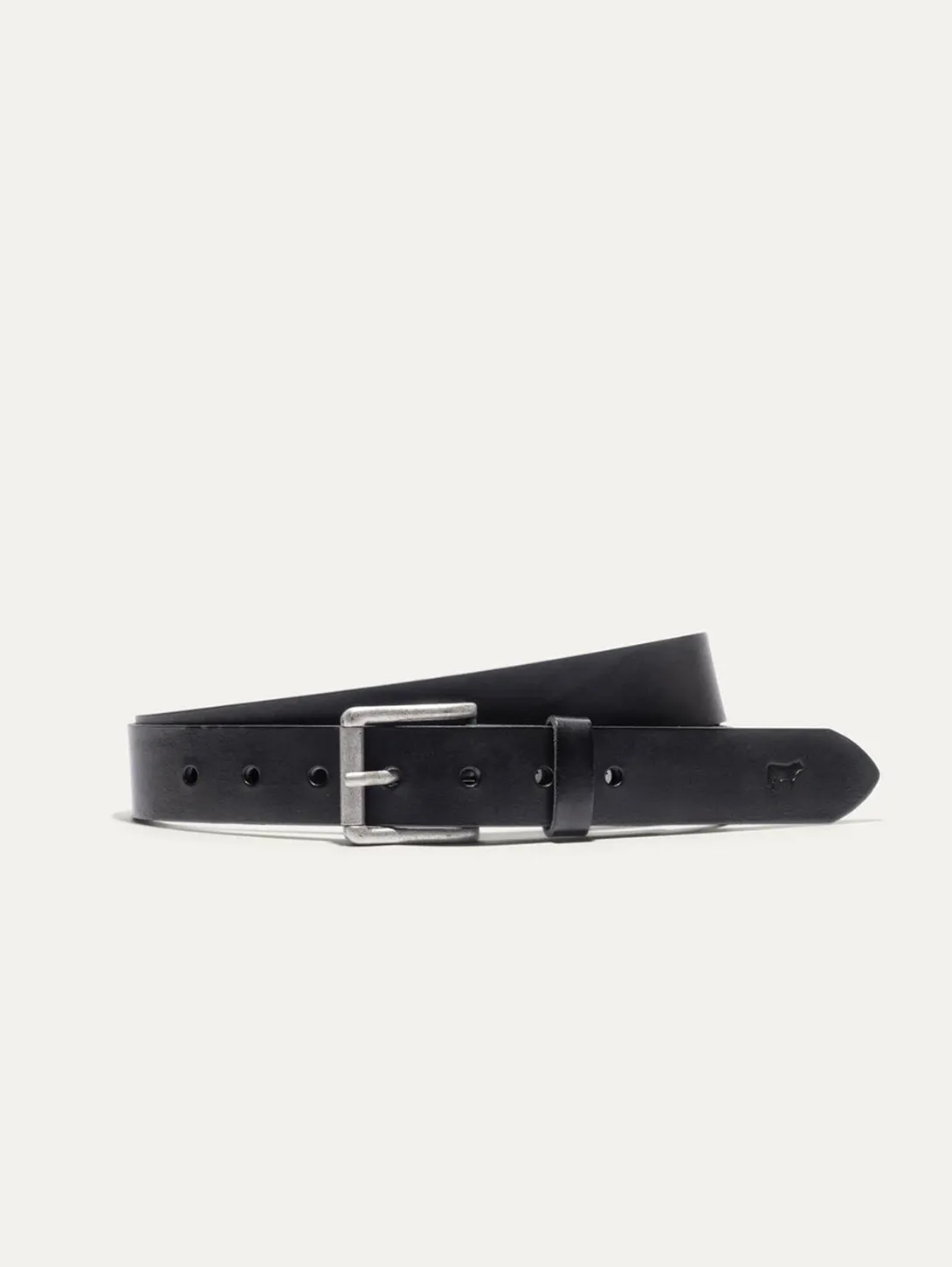 Saddle Leather Belt - Black