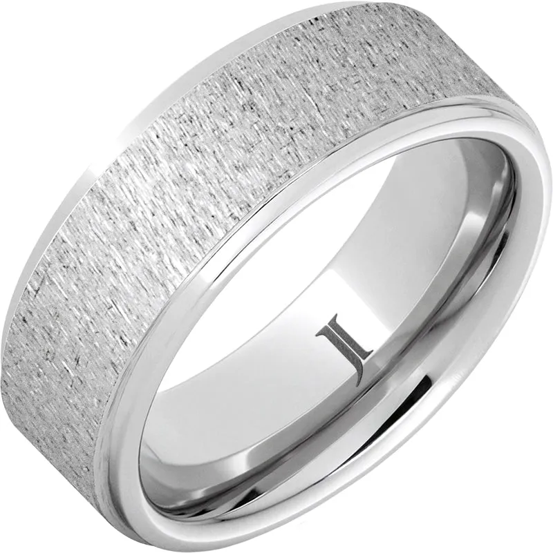 Serinium Ring with Grain Finish