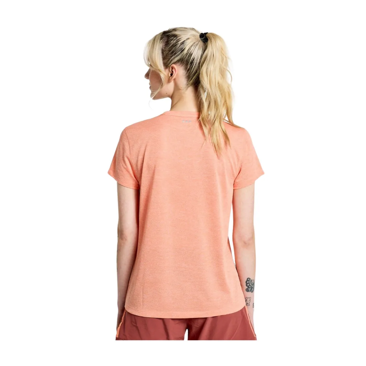 Shirt Saucony Stopwatch Short Sleeve Orange Women